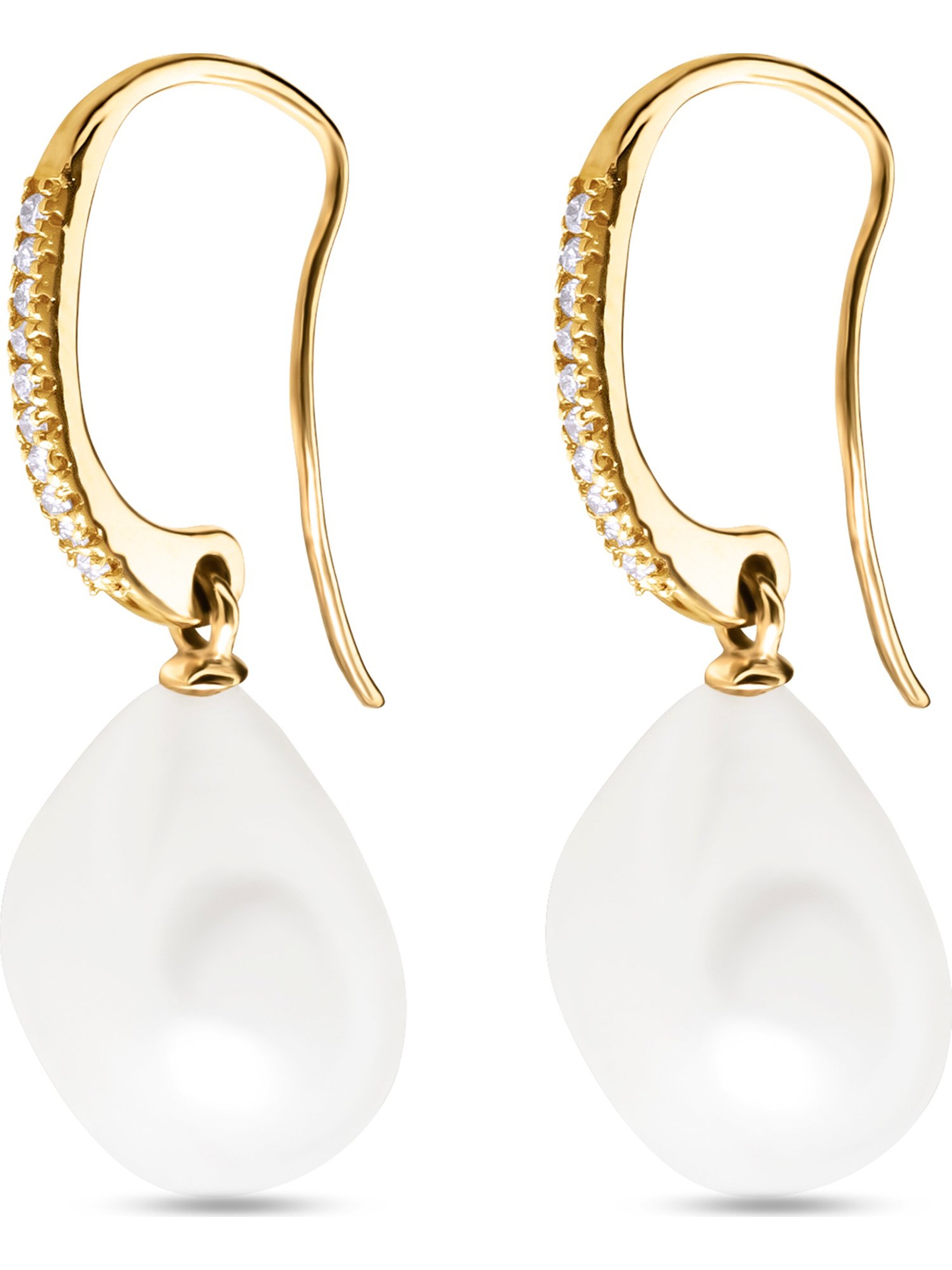 YAMŌKO Ohrringe in Gold: Vorderseite