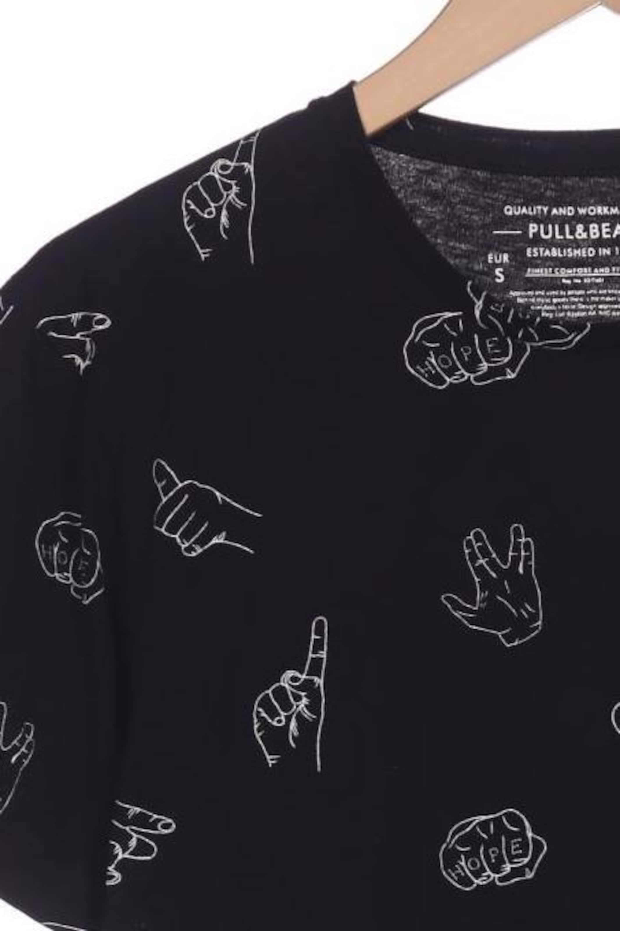 Pull&Bear T-Shirt S in Schwarz