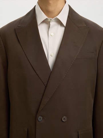 Comfort fit Giacca da completo 'SLHKIM' di SELECTED in marrone