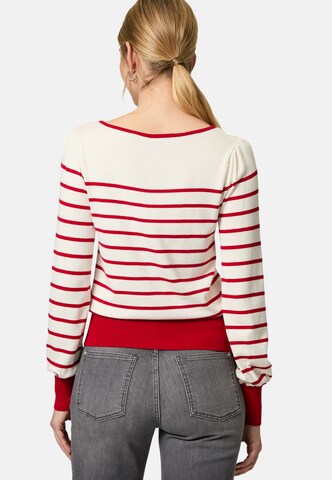 zero Pullover mit Streifen in Rot