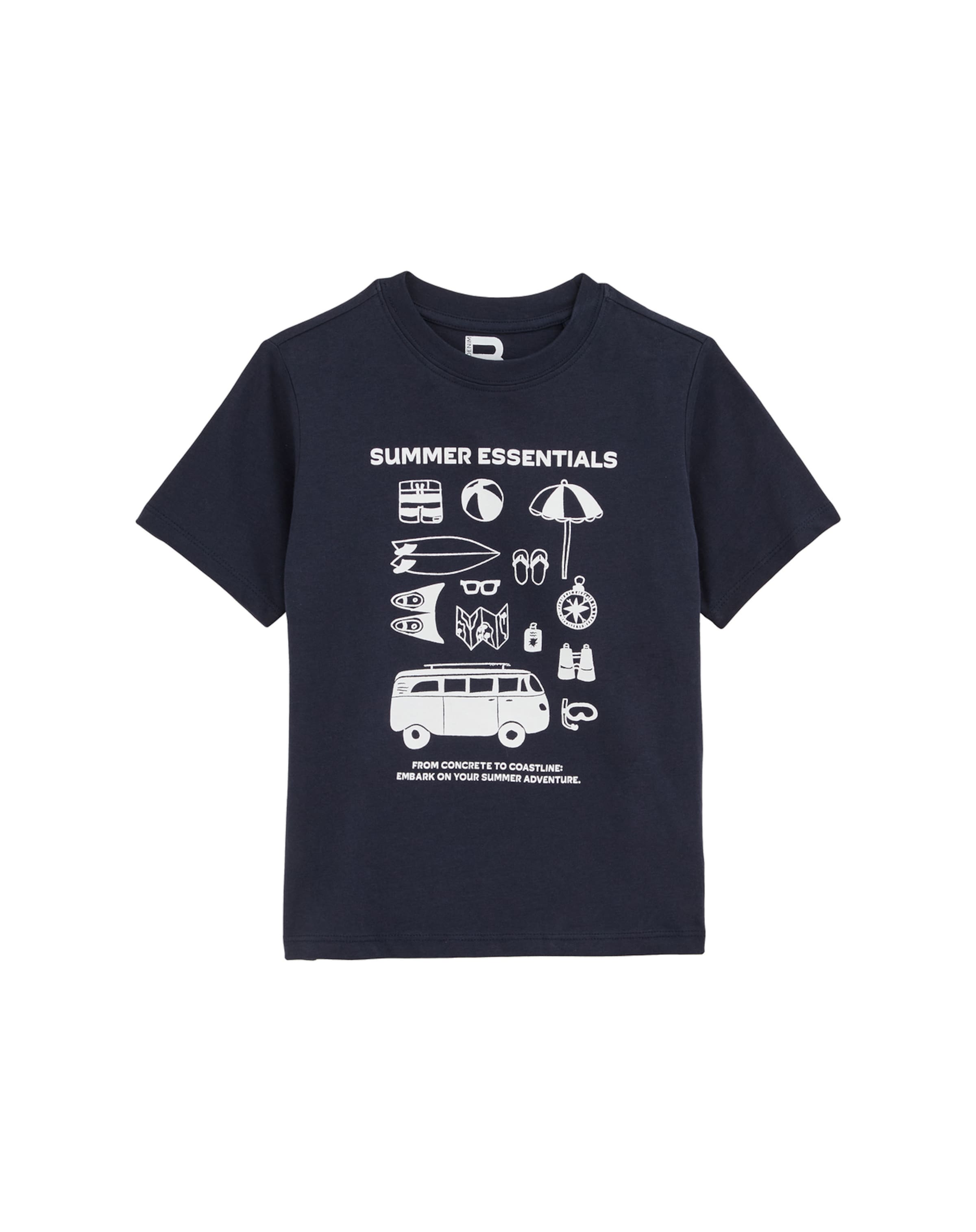 WE Fashion Футболка в Синий: спереди