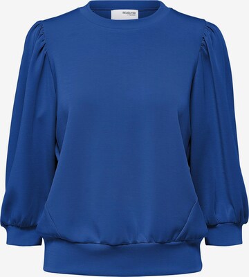 SELECTED FEMME Sweatshirt 'Tenny' in Blue: front
