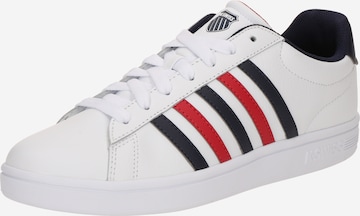 Baskets basses 'Court Tiebreak II' K-SWISS en blanc : devant