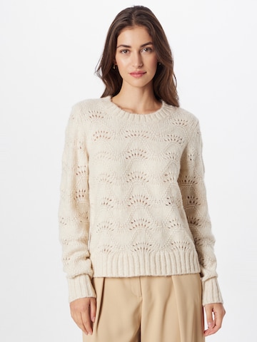 PIECES Sweater 'Bibbi' in White: front