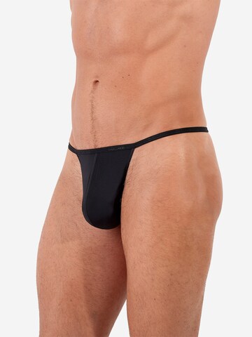 HOM G-String ' Plumes ' in Schwarz: Vorderseite