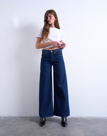 TOPSHOP Wide Leg Jeans 'HORIZON' in Blau