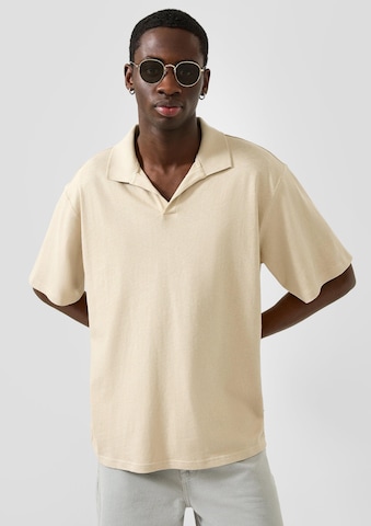 QS Poloshirt in Beige: Vorderseite
