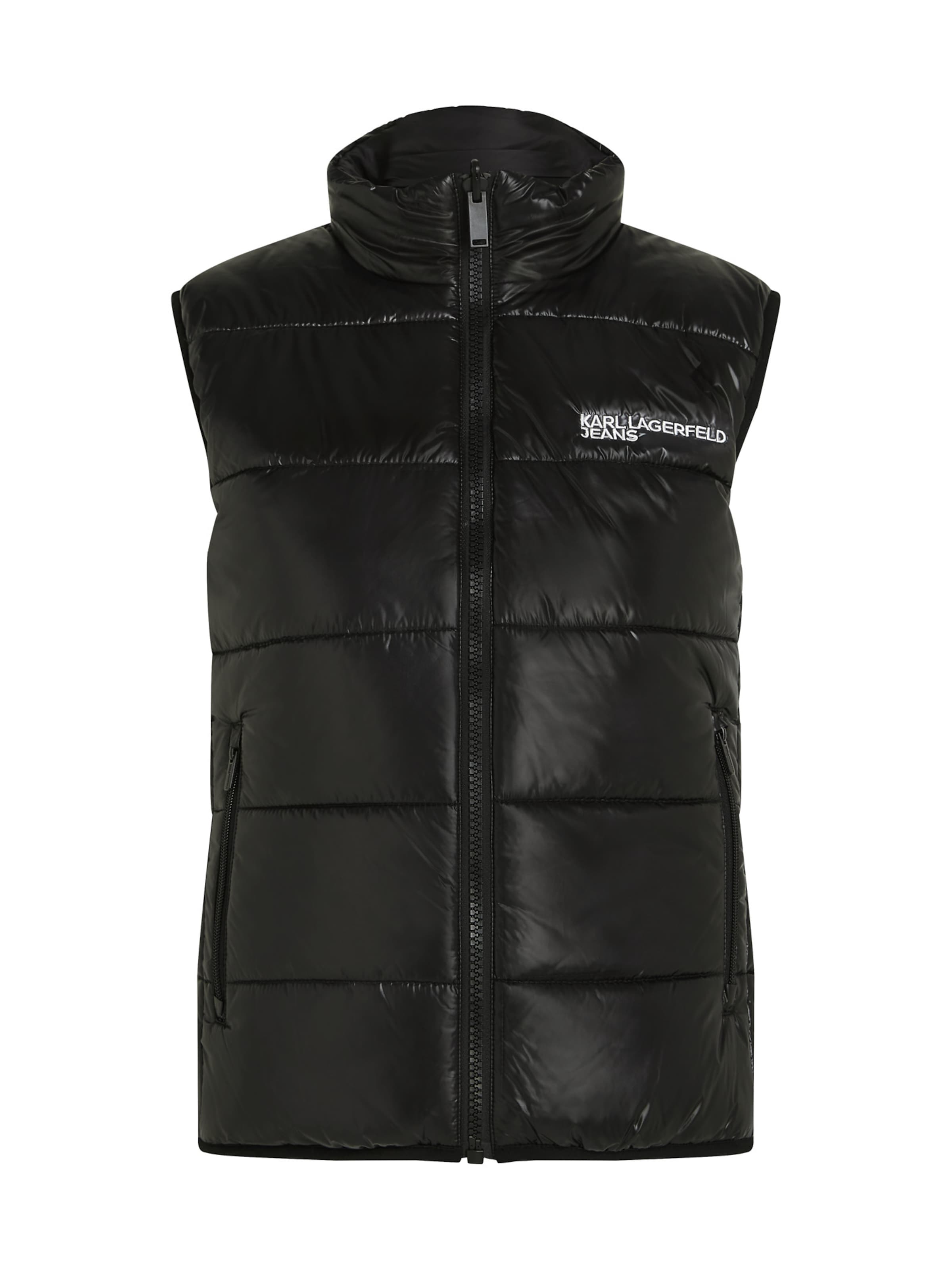 KARL LAGERFELD JEANS Γιλέκο σε μαύρο: μπροστά