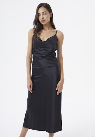 AIKI KEYLOOK Evening dress 'Hellyeah' in Black: front