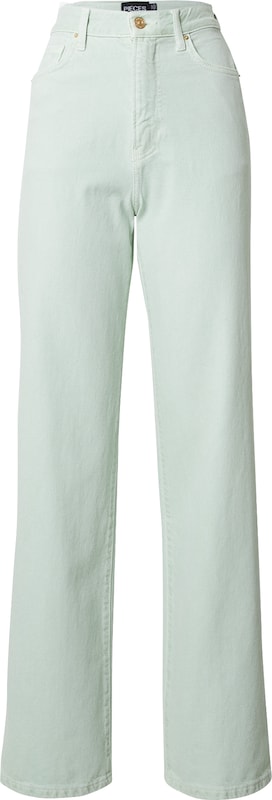 PIECES Wide Leg Jeans 'Holly' in Pastellgrün PIECES Wide Leg Jeans 'Holly' in Pastellgrün