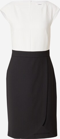 s.Oliver BLACK LABEL - Vestido de tubo en negro: frente