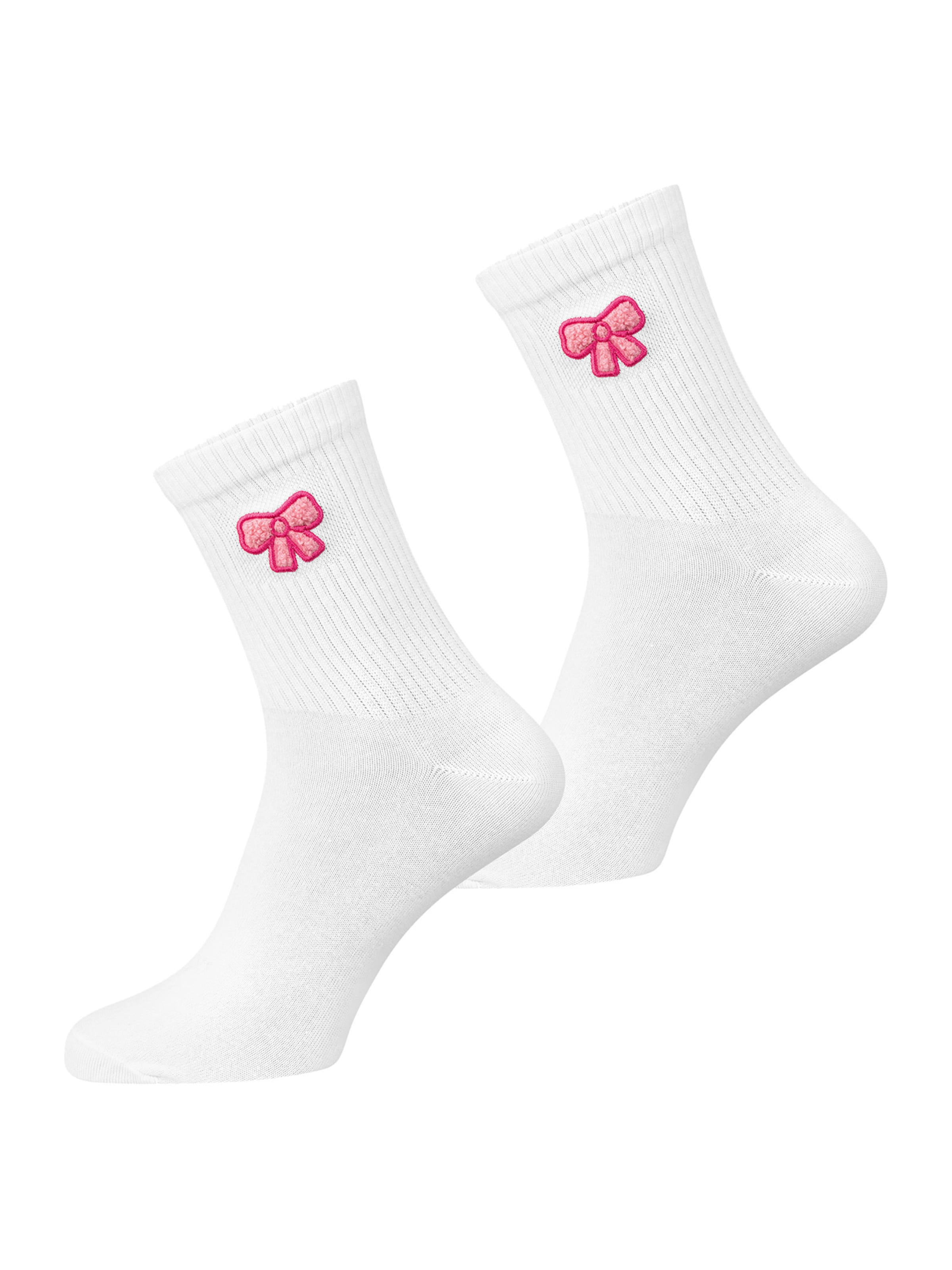 Nur Die Basicsocken ' Good Vibes ' in Weiß: Vorderseite
