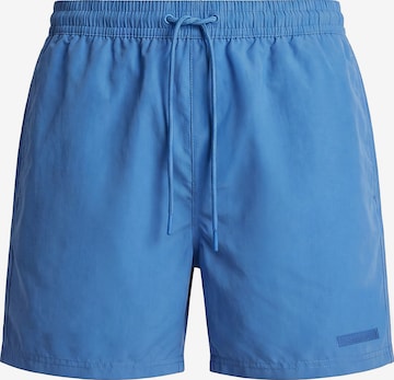 Shorts de bain Calvin Klein en bleu : devant