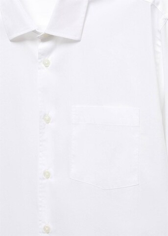 MANGO MAN Regular Fit Hemd 'Pecchi' in Weiß