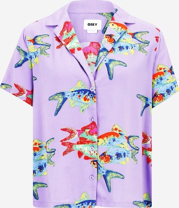 Obey Blouse 'FISHBOWL' in Purple: front