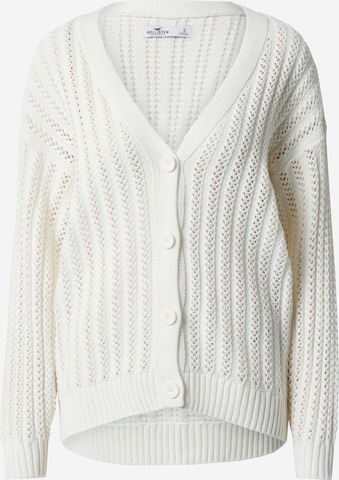 HOLLISTER Strickjacke in Weiß: predná strana