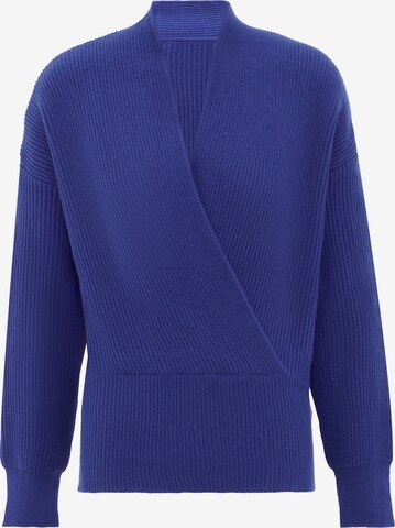 Pull-over faina en bleu : devant