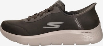 Baskets basses 'Slip-Ins: Go Walk Flex' SKECHERS en marron : devant
