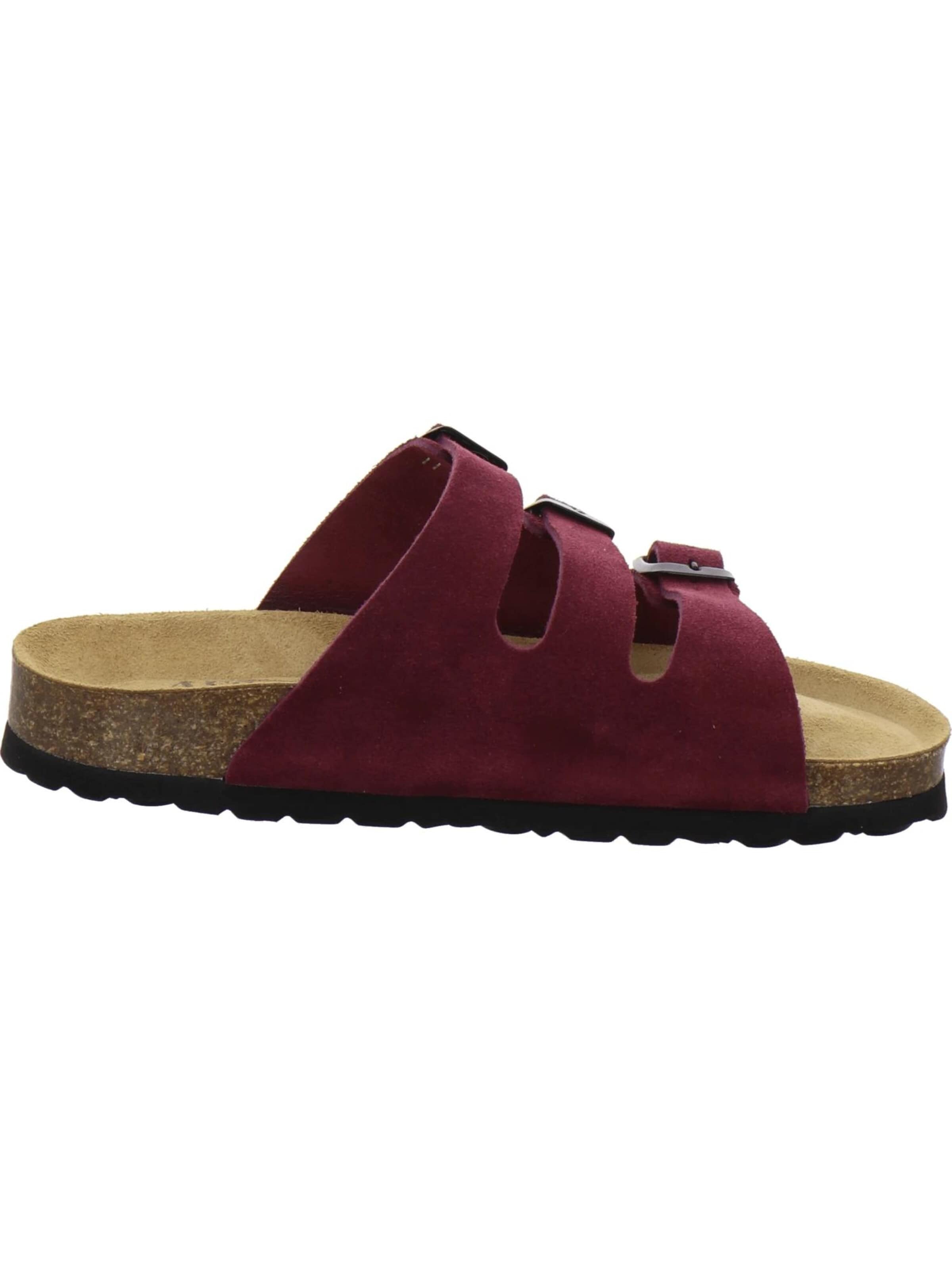 AFS-Schuhe - Zapatos abiertos 'Pantoletten Damen Dreischnaller beere' en lila