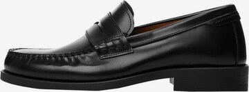 MANGO MAN Moccasins in Black: front