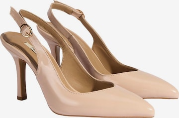 Desa Slingpumps 'Annabel' in Roze: voorkant