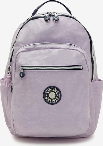 KIPLING Ryggsekk 'SEOUL' i lilla: forside