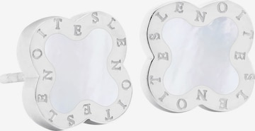 Lenoites Earrings 'Four-leaf Clover Mini 4' in Silver: front