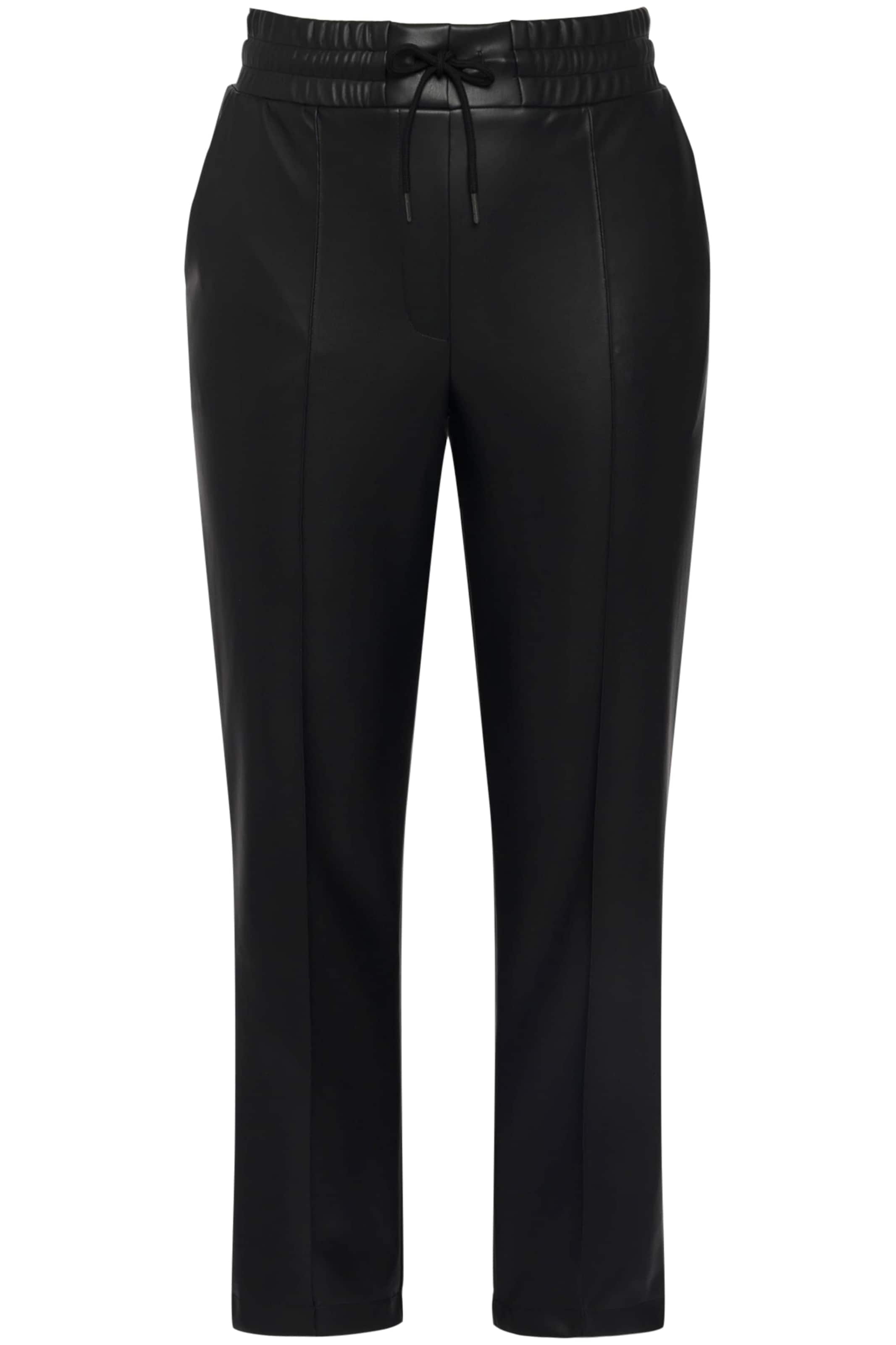 Largi Pantaloni de la Ulla Popken pe negru: față