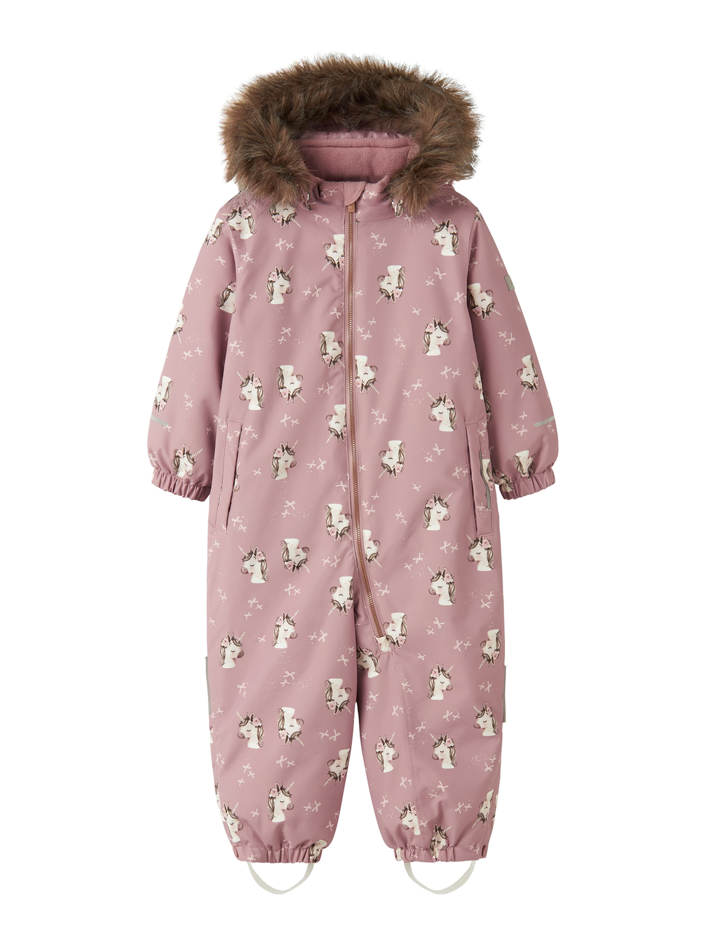 NAME IT Funktionsjakkesæt 'NMFSNOW10' i pink: forside