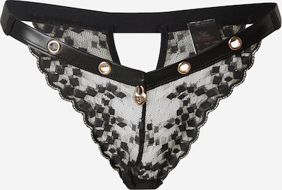 Hunkemöller String 'Desire' in de kleur Goud / Zwart, Productweergave