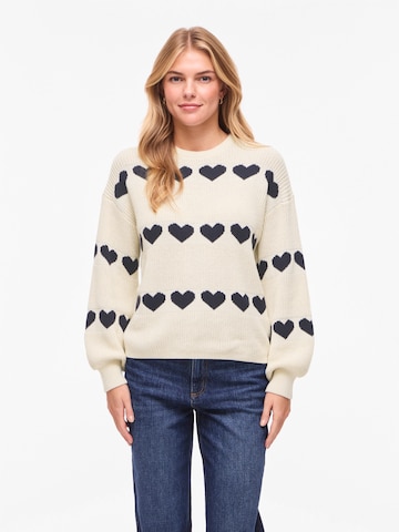 VILA Pulóver 'VIJAMILLA' - bézs: elől