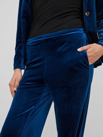VILA Lużny krój Spodnie w kolorze niebieski