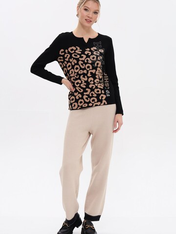 Passioni Pullover in Schwarz