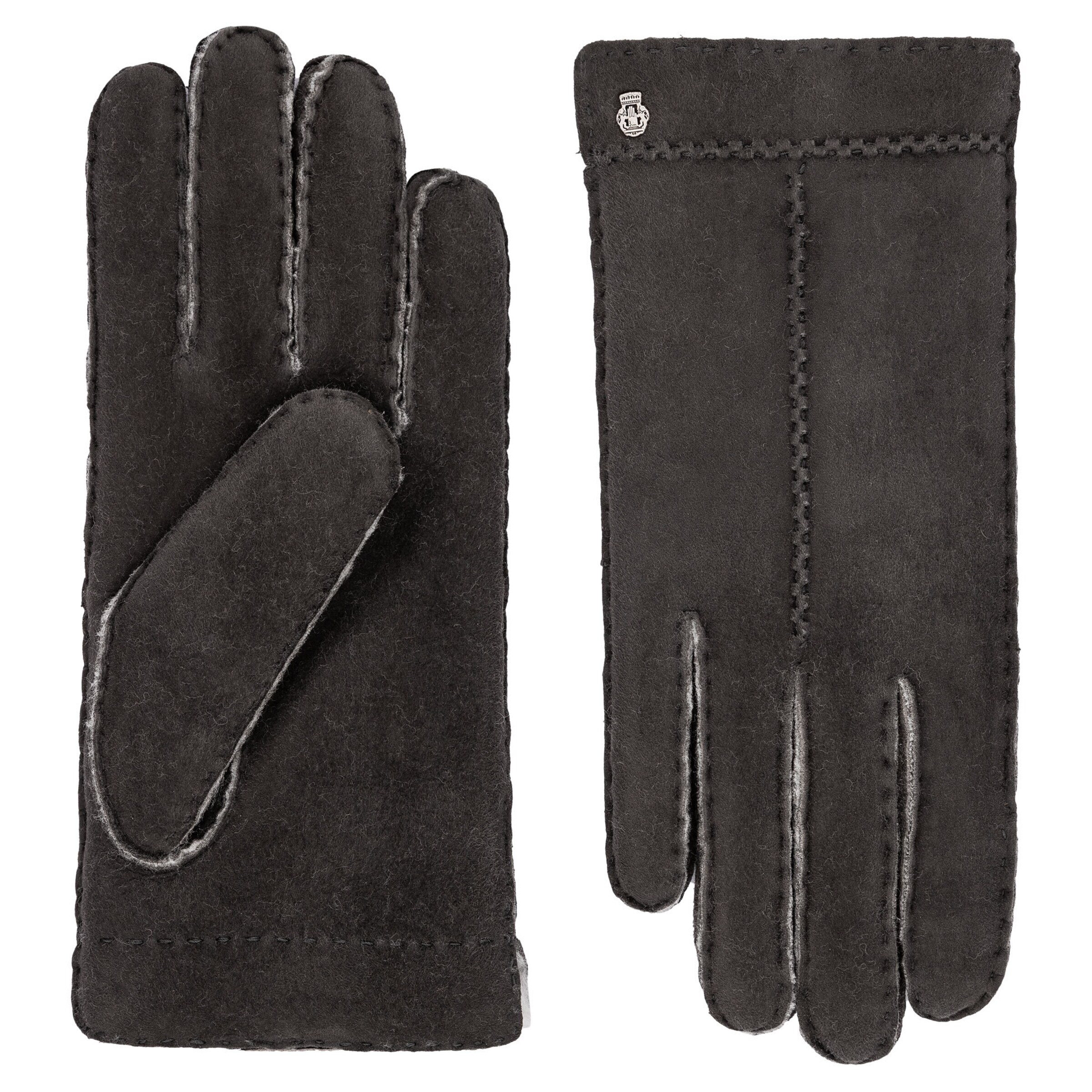 Roeckl Vingerhandschoenen 'MALMÖ' in Grijs: voorkant