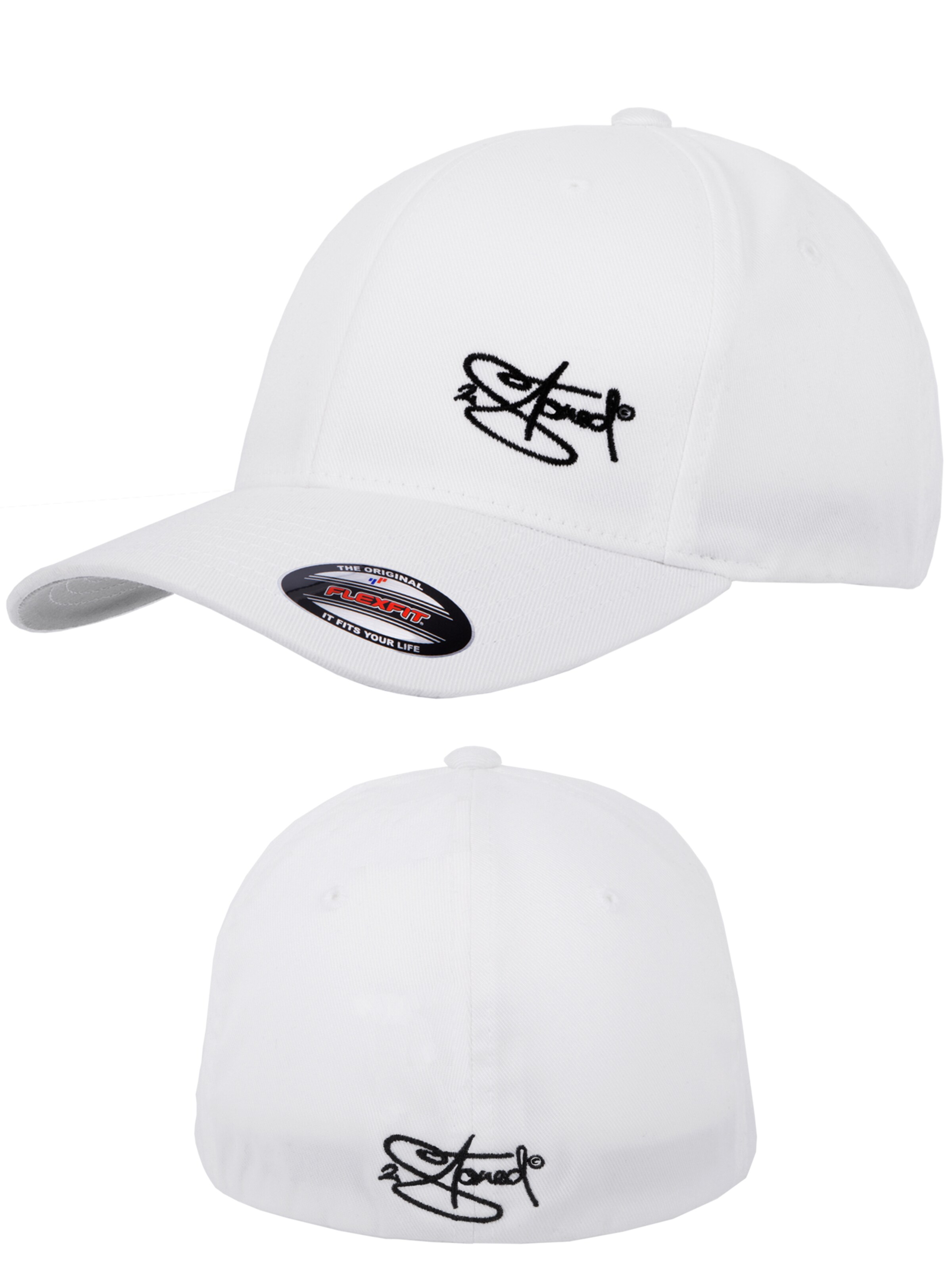 2Stoned Cap 'Flexfit Wooly Combed Classic'‌‌‌‌ in Weiß