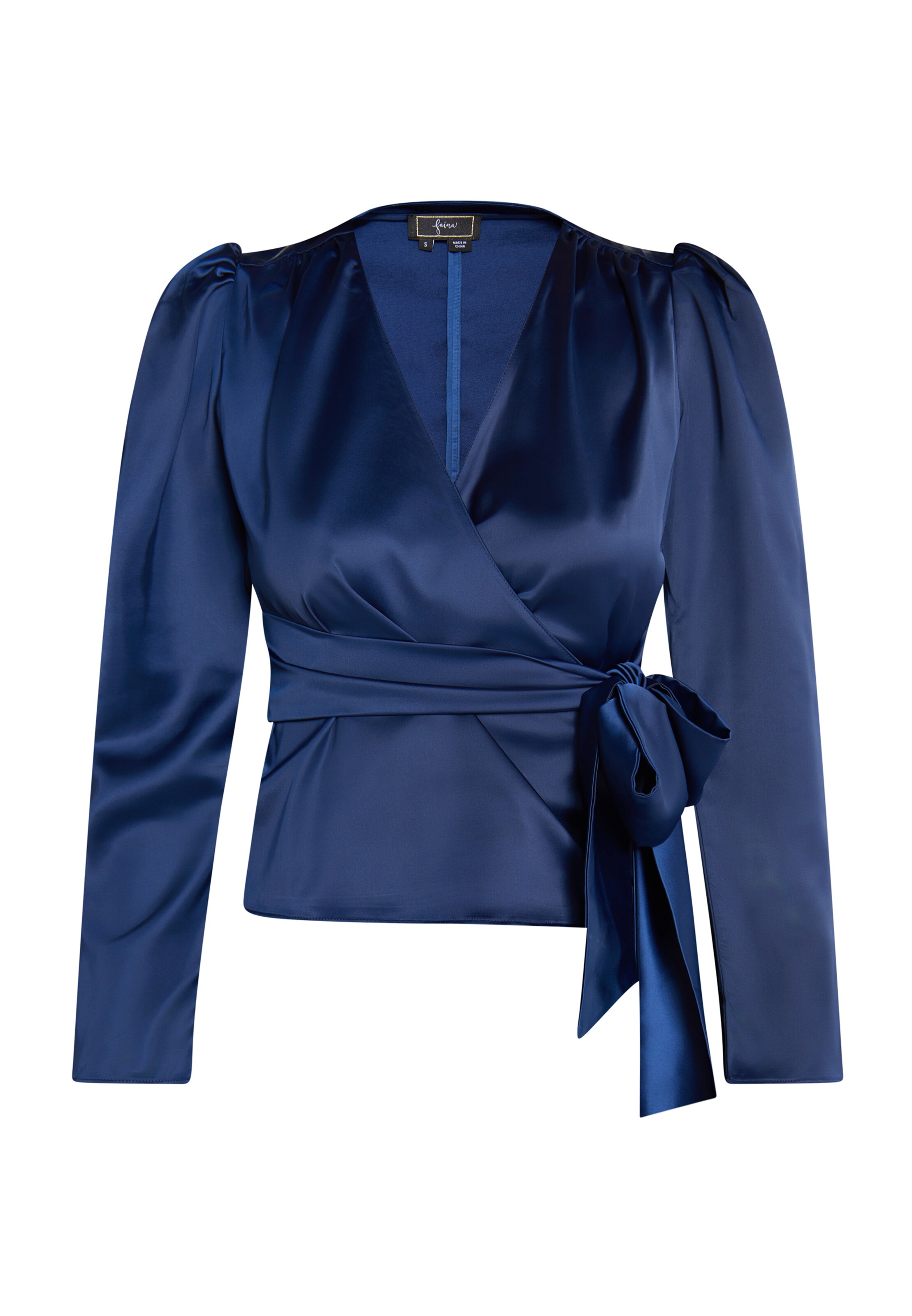 faina Bluse in Blau: Vorderseite