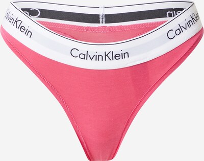 Calvin Klein Underwear String en rouge pastel / noir / blanc, Vue avec produit