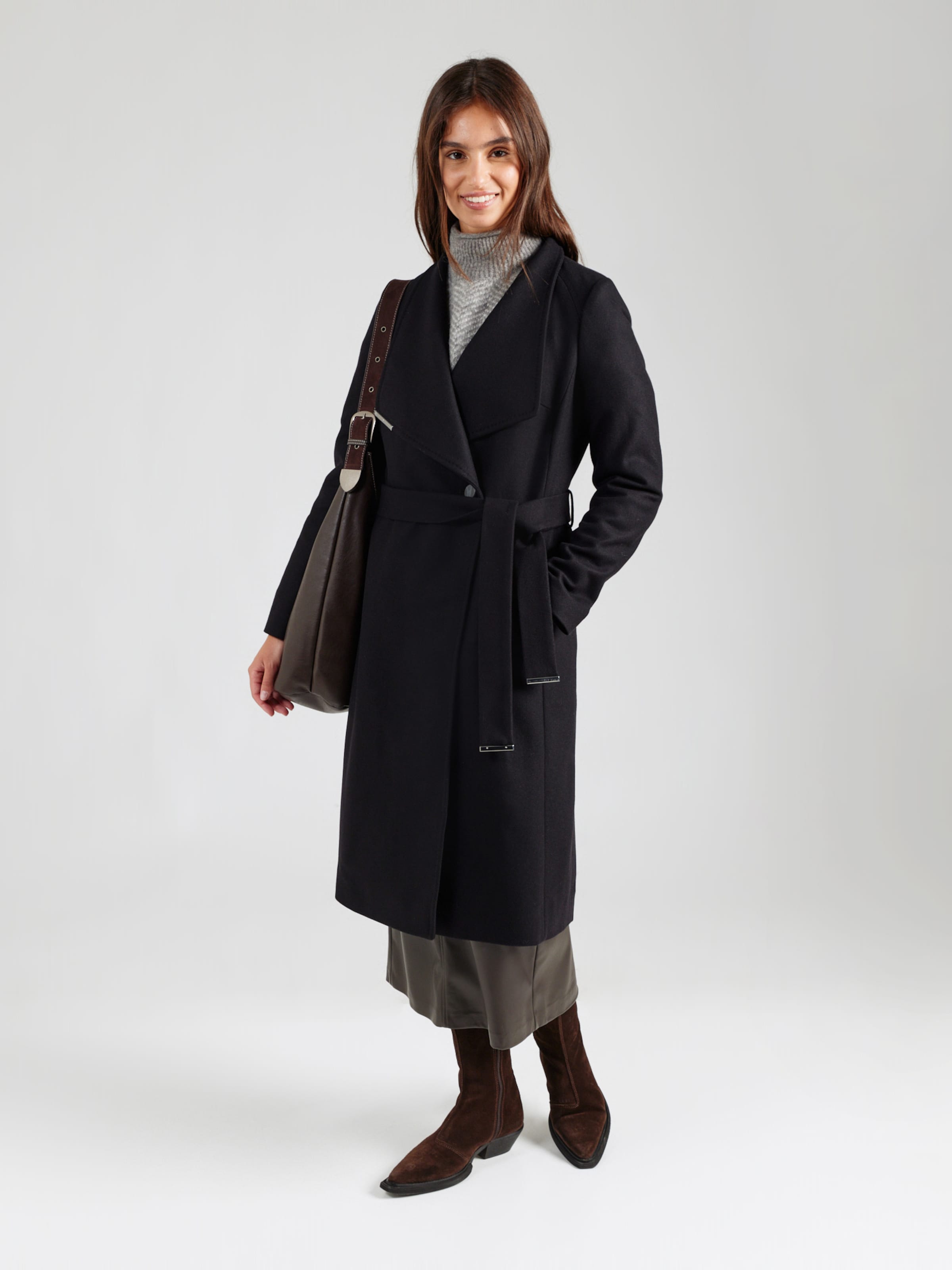 Ted Baker Between-Seasons Coat 'ROSE' in Black | ABOUT YOU