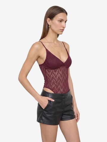 Dilvin Bodysuit 'Blusen' in Red