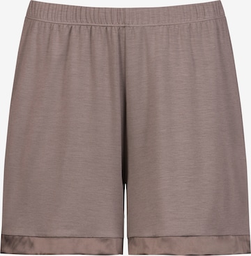 Pantalon de pyjama Mey en marron : devant