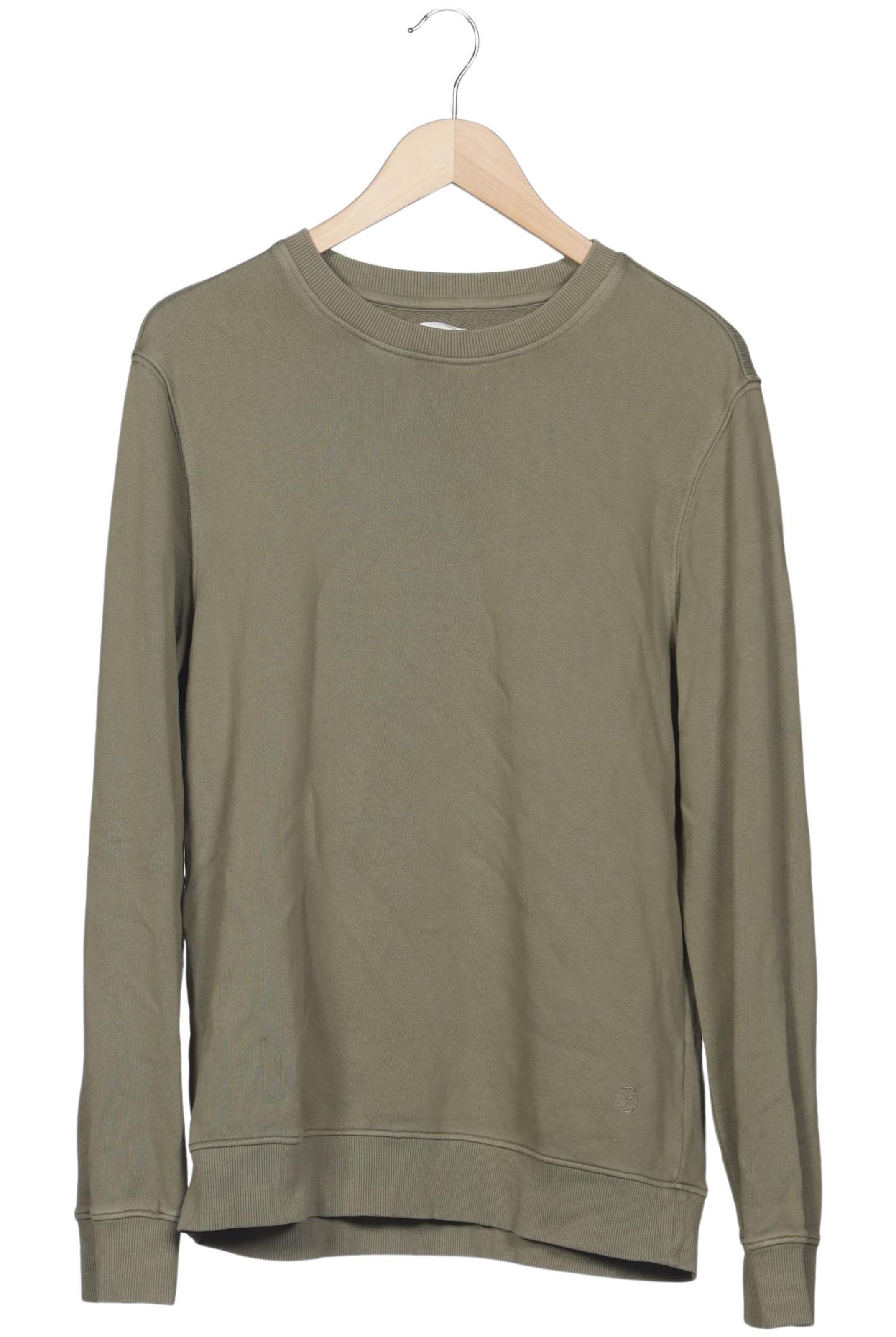 hessnatur Sweatshirt & Zip-Up Hoodie in S in Green: front