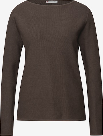 STREET ONE Pullover in Braun: Vorderseite