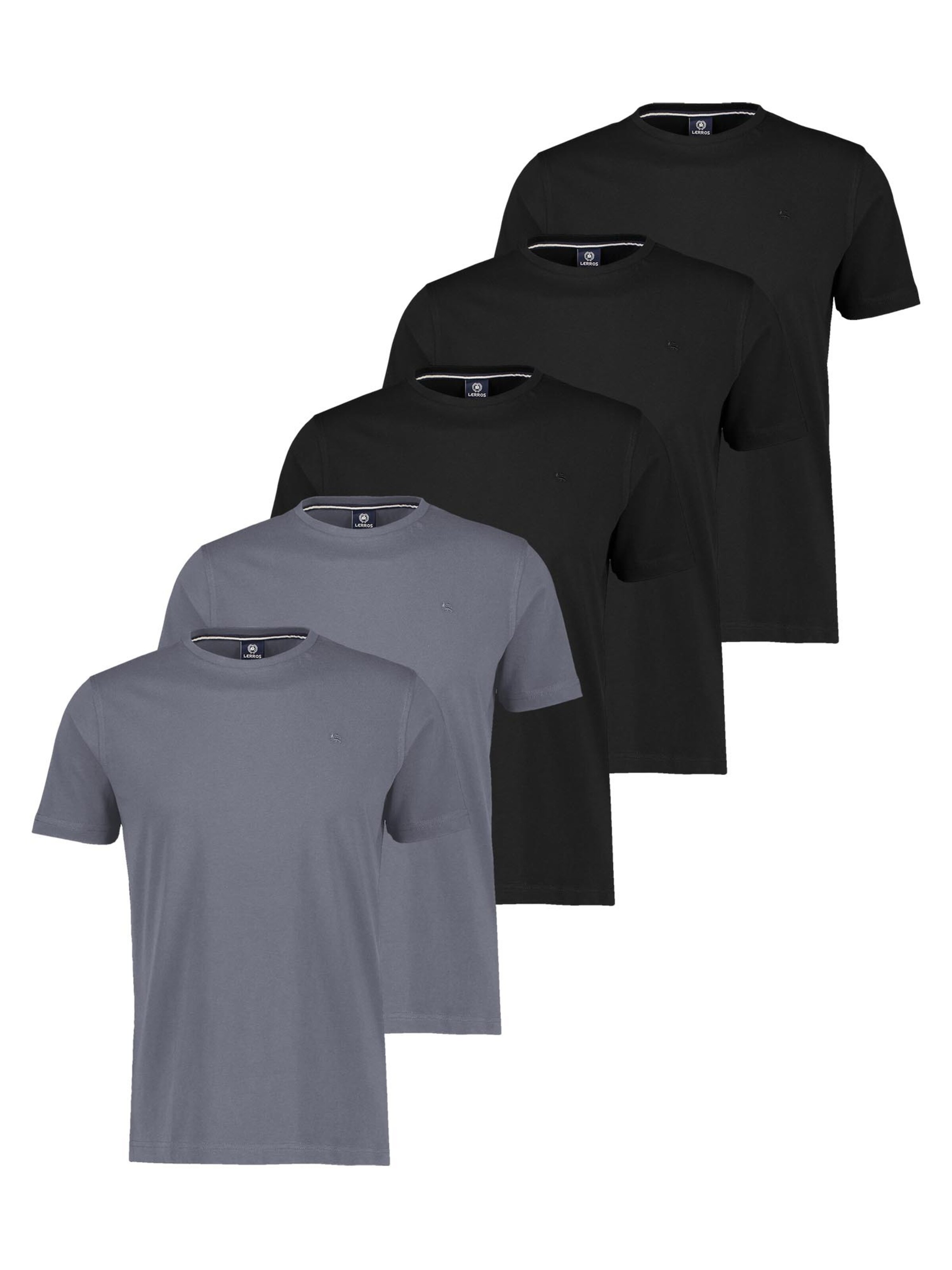LERROS Shirt 'Basic' in Grijs: voorkant