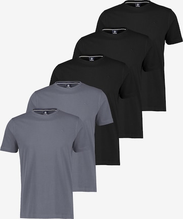 LERROS Shirt 'Basic' in Grau: Vorderseite