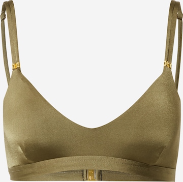 Banana Moon T-shirt Bikini Top 'ITO' in Green: front