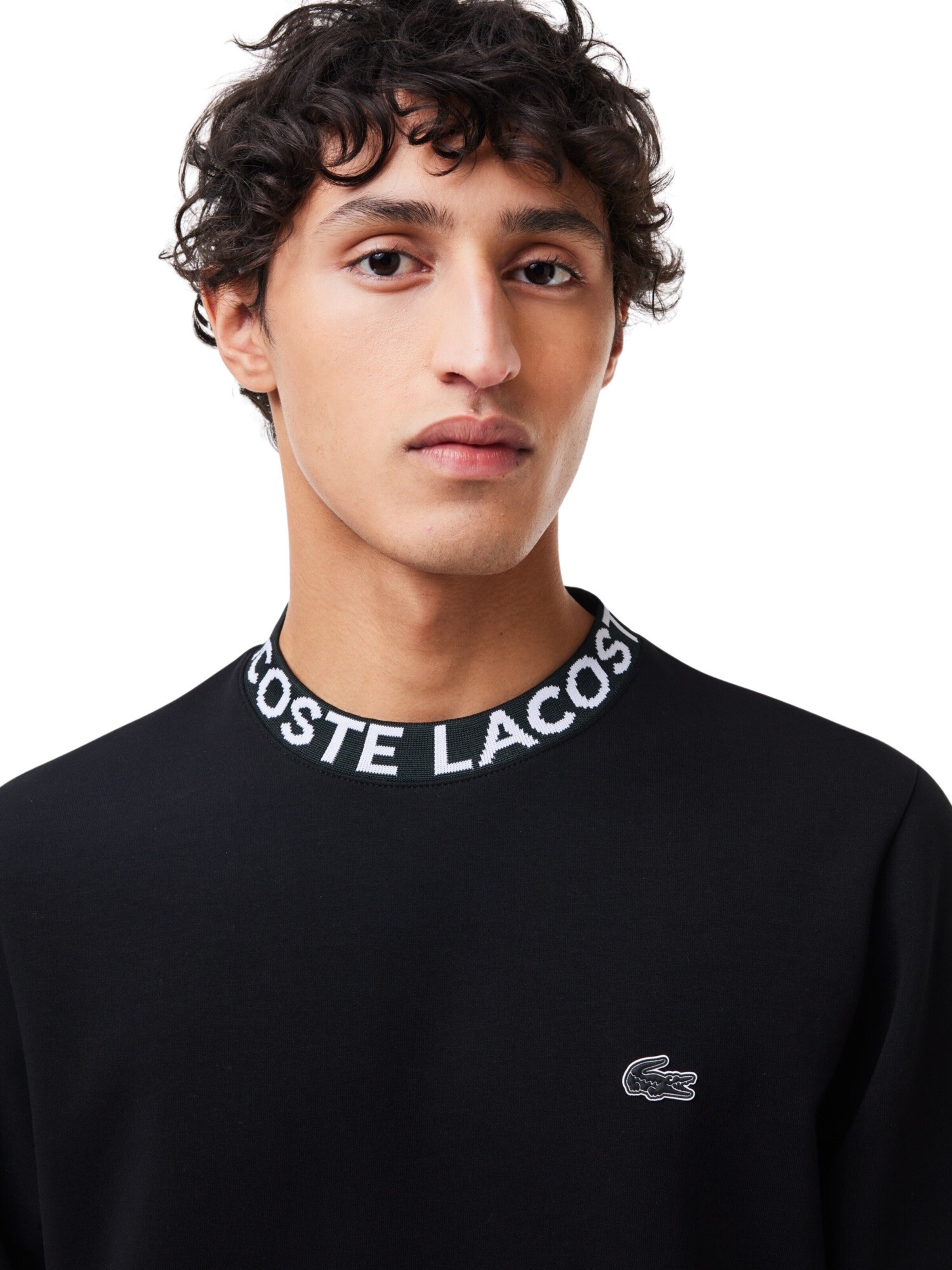 juoda LACOSTE Megztinis be užsegimo