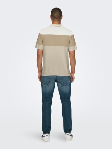 Pull-over 'WYLER' Only & Sons en beige