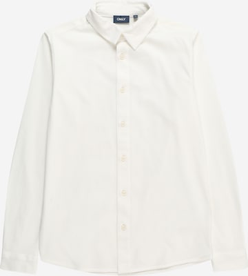 KIDS ONLY - Ajuste regular Camisa 'MILES' en blanco: frente