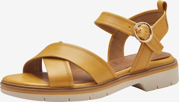 TAMARIS Strap Sandals in Yellow: front