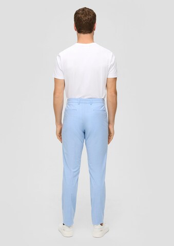 s.Oliver BLACK LABEL Slim fit Pants 'Pure' in Blue: back